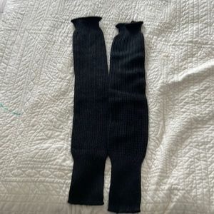 Black leg warmers